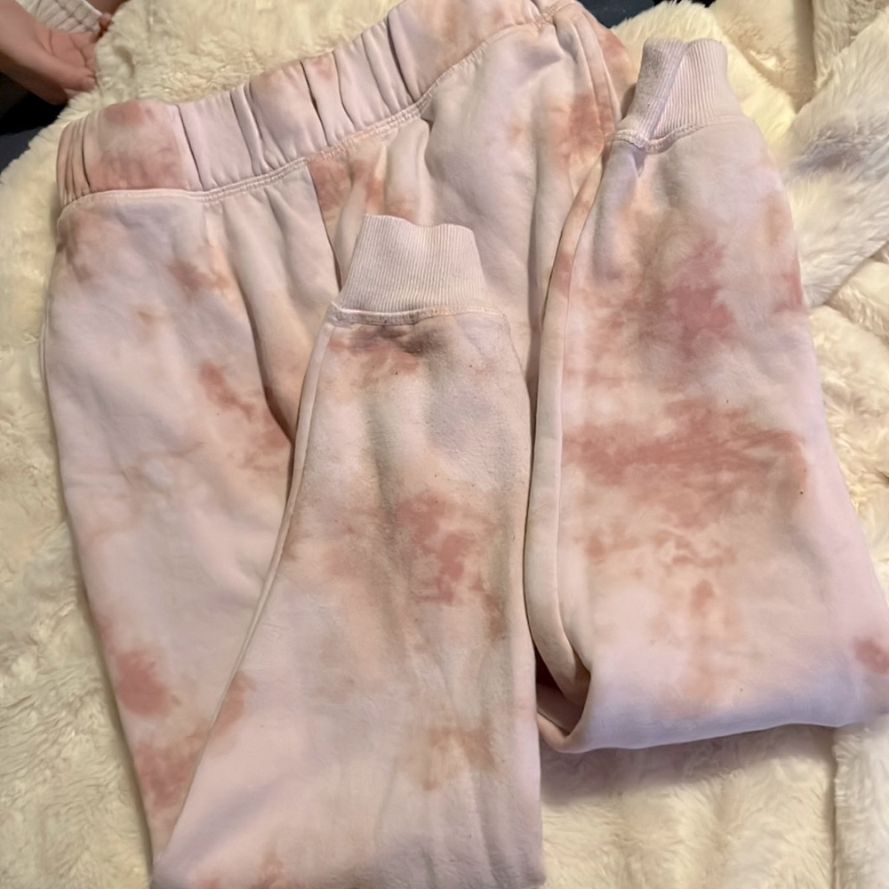 Tie-Dye pink kids sweatpants